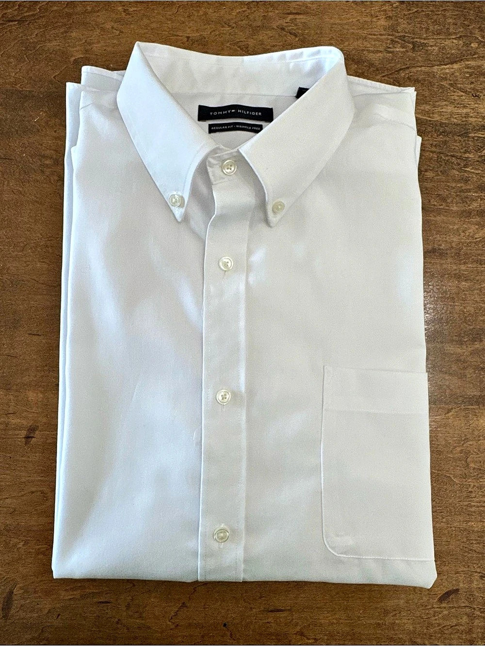 Tommy Hilfiger Regular Fit Wrinkle Free Dress Shirt White 2XL